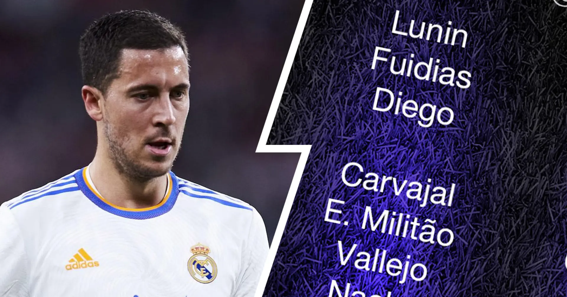 Vuelve Hazard, sin Benzema: el Real Madrid anuncia la convocatoria de 20 jugadores para el partido ante el Cádiz
