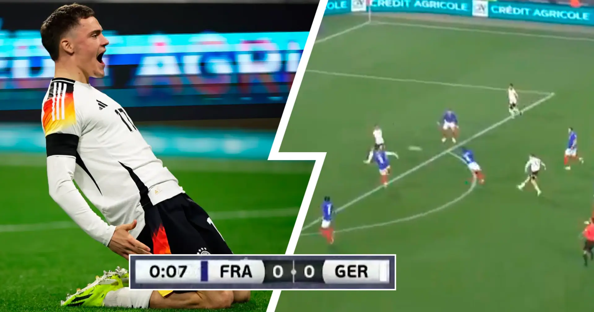 Eines der schnellsten Tore aller Zeiten: Deutschland schießt Eröffnungstor gegen Frankreich innerhalb 10 Sekunden