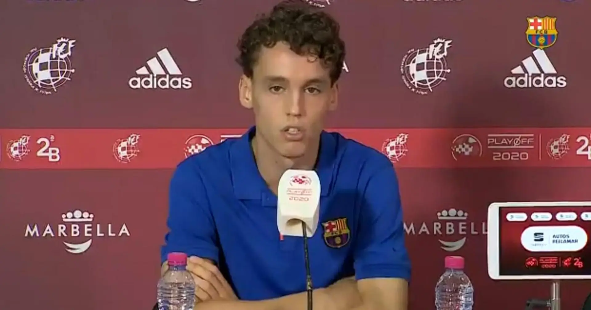 Orellana, del Barça B: Sabemos lo que significa llevar esta insignia. Debemos darlo todo para llevar al equipo al más alto nivel