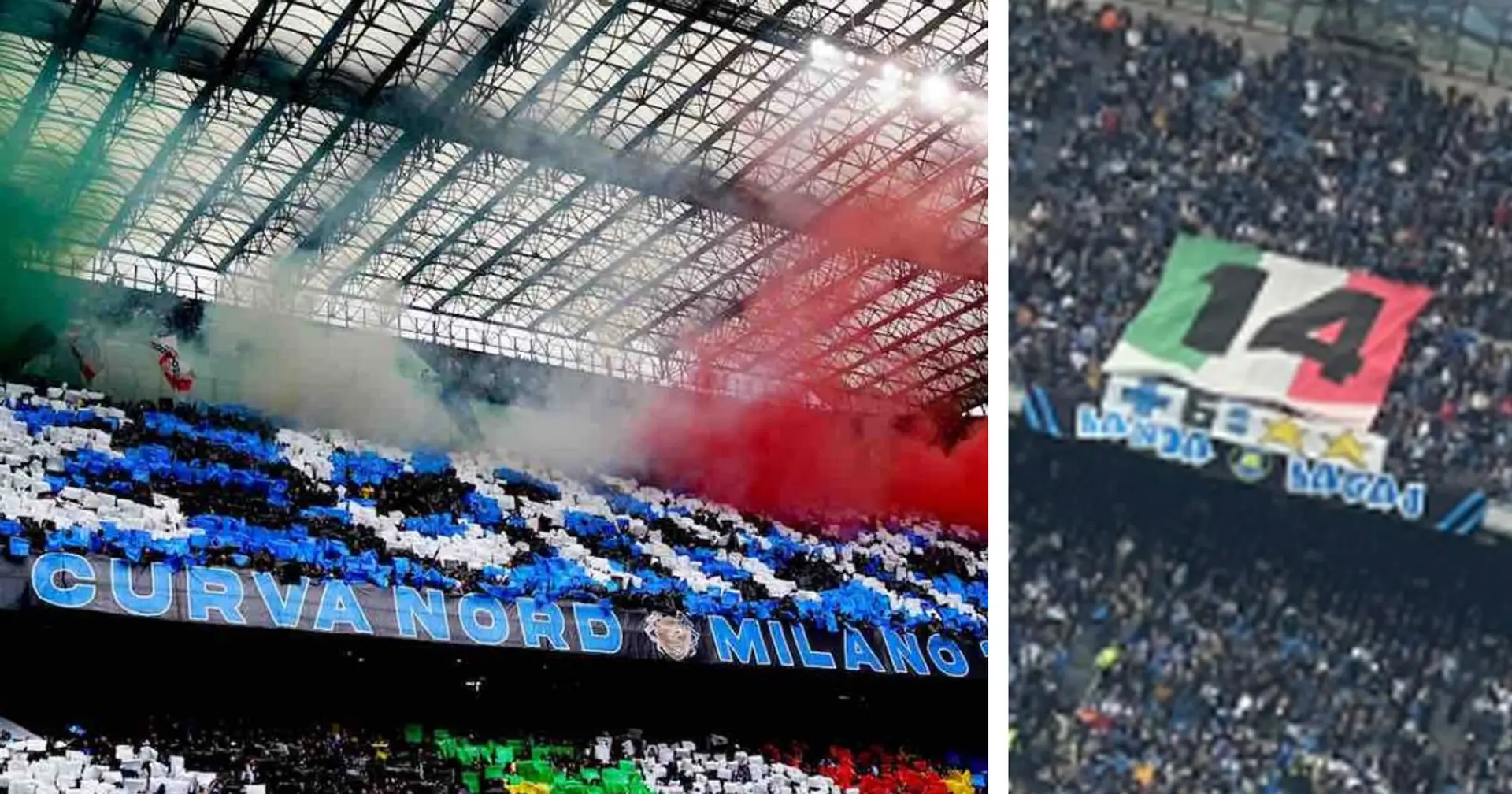 Comincia la festa scudetto a San Siro, gli ultras dell'Inter sfottono la Juve: immagine virale sui social