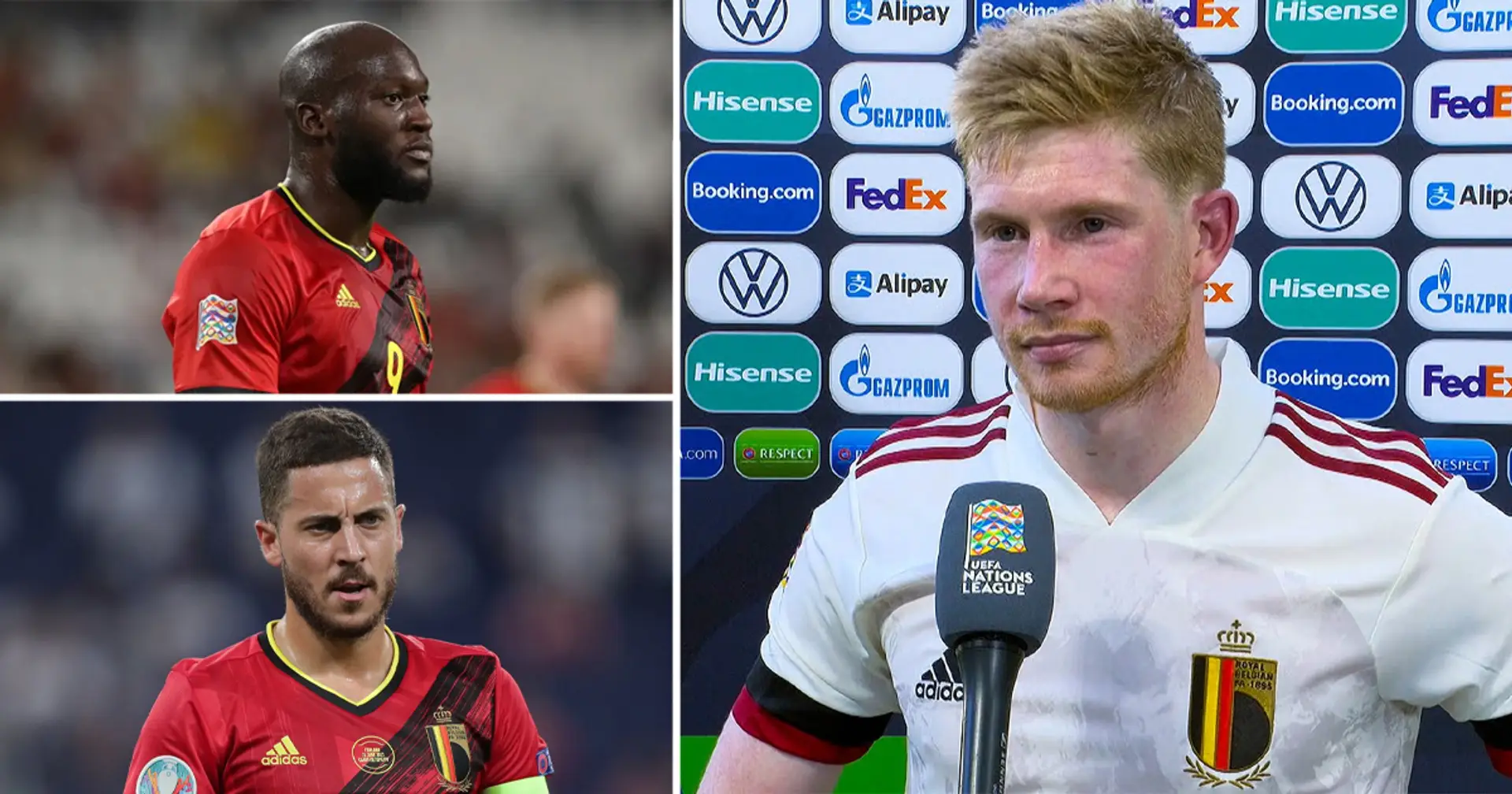 'We're 'just' Belgium, we don't have 22 top players': Kevin de Bruyne reacts to Nations League defeat