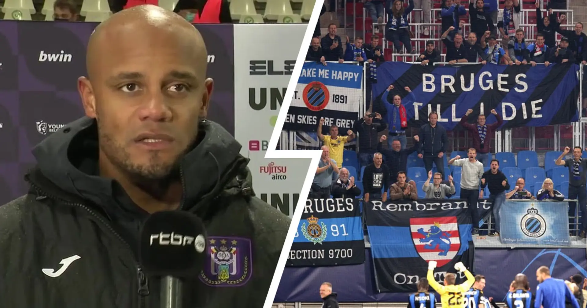 Anderlecht manager Kompany accuses Club Brugge fans of racism: 'We were called monkeys the whole match'