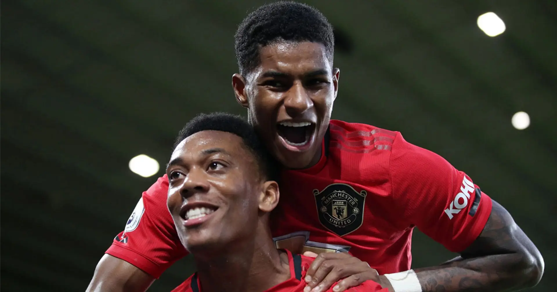 Rashford gives brilliant reaction to Martial going past him in becoming United's leading goal-scorer