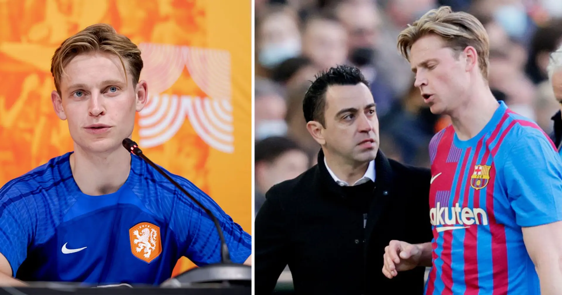 'I really don't put the blame on Xavi': De Jong on coach's stance during summer transfer saga