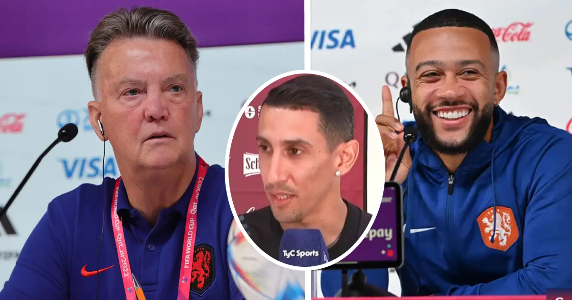Van Gaal leaves Memphis in stitches with epic reply to being called worst manager by Di Maria