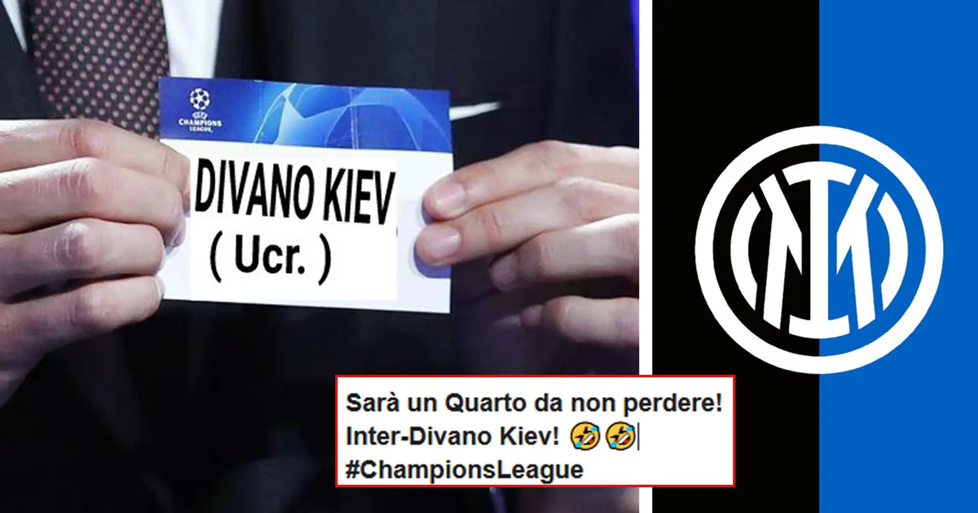 "Di nuovo Inter-Divano Kiev?": l'ironia dei tifosi della Juve dopo i sorteggi di Champions League