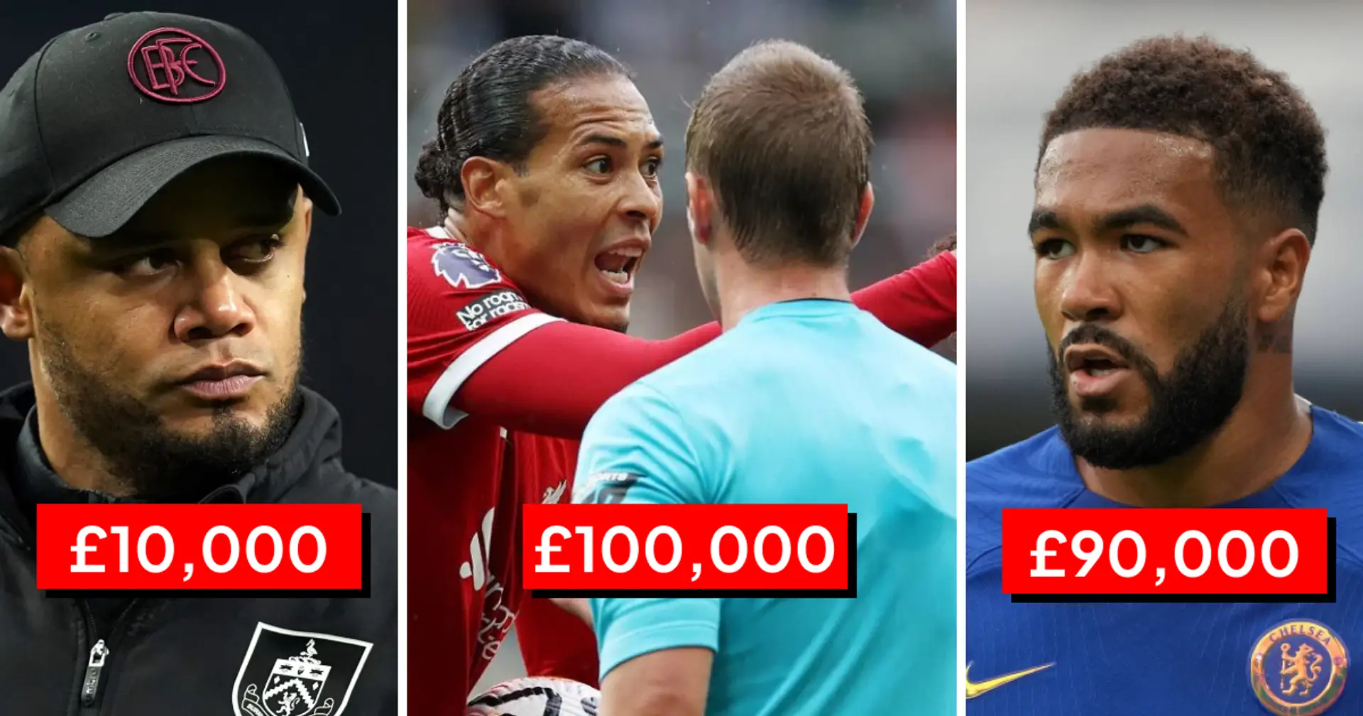 Van Dijk hit hardest as English clubs rack up £1 million in fines for misbehaviour in 2023/24 campaign