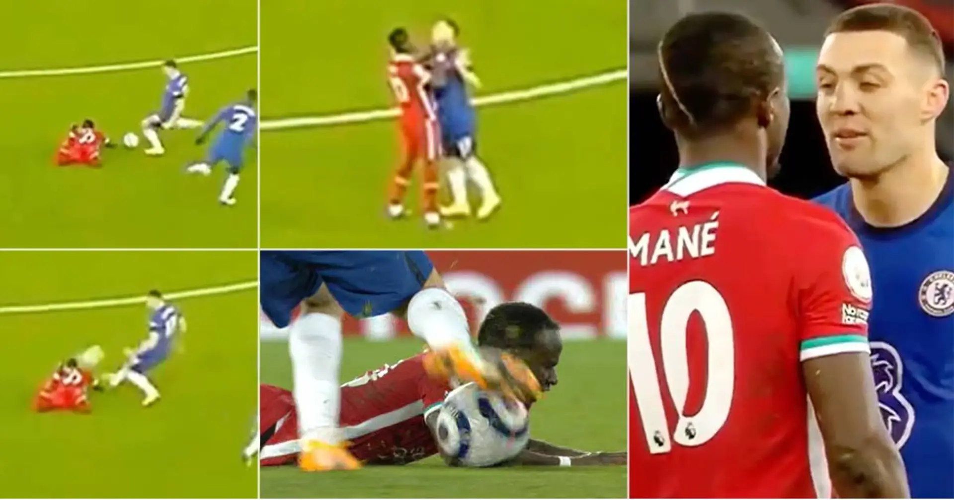 Kovacic calcia il pallone in faccia a Mané, l'attaccante del Liverpool si arrabbia tantissimo 