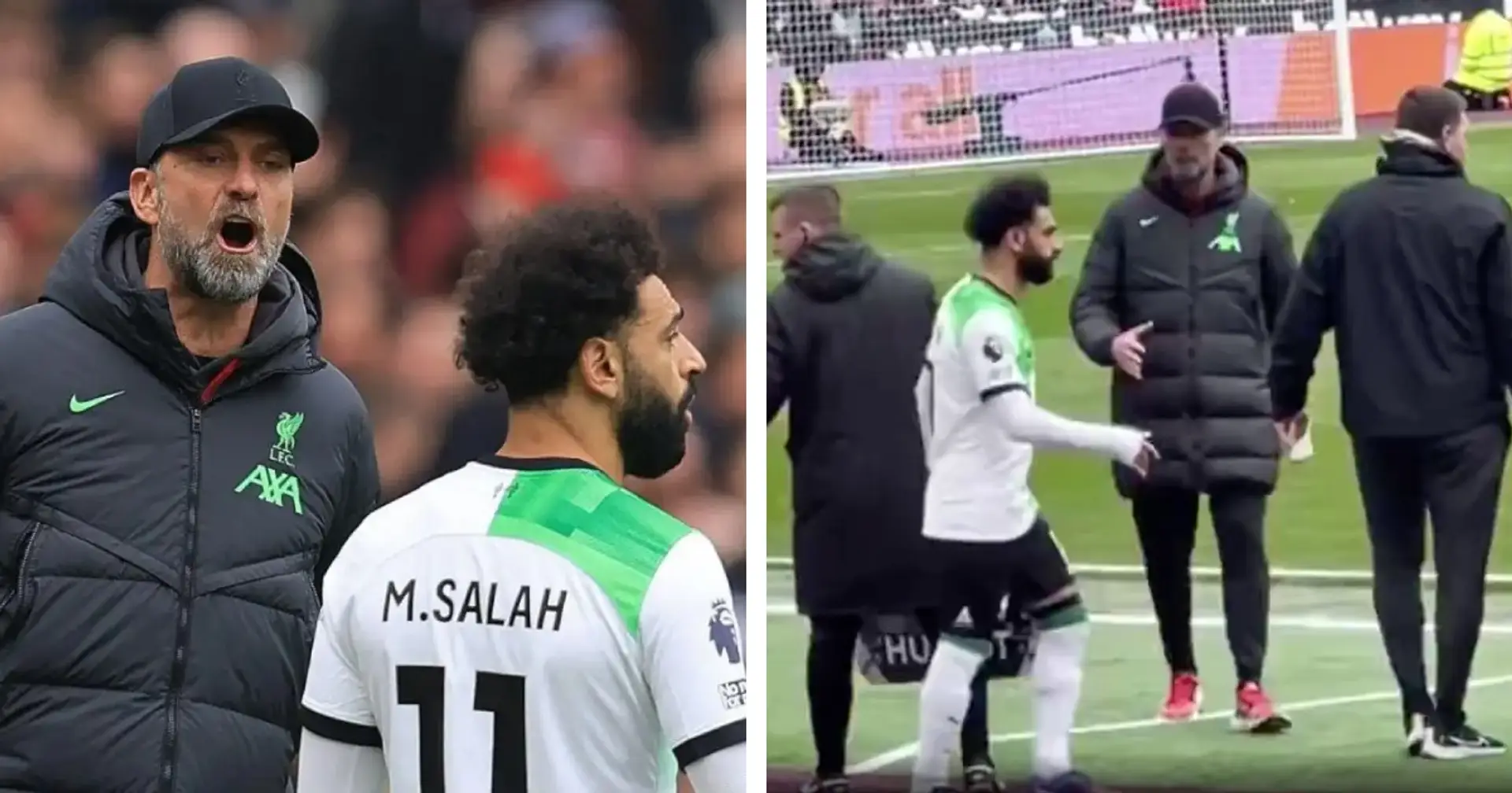 Spotted: Alternate angle of Salah vs Klopp spat shows manager threatening to send him back to the bench