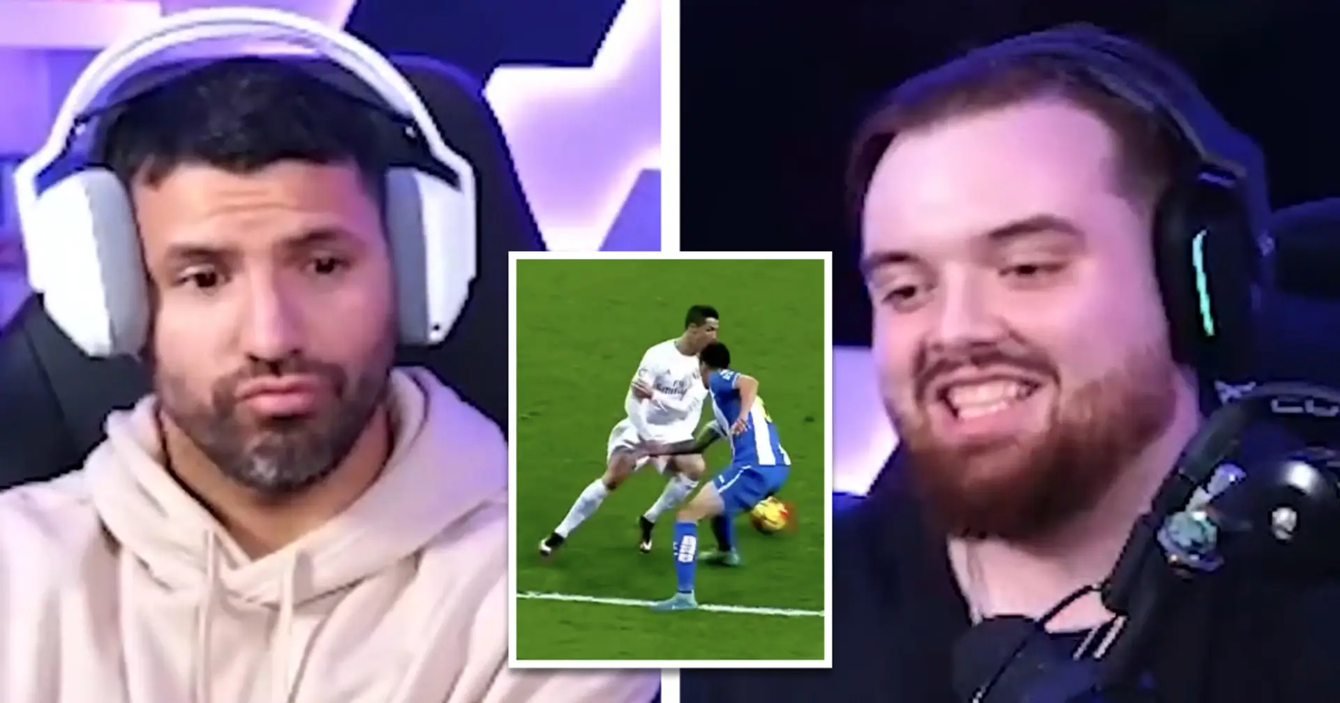'You're not going to have it on my stream': Kun Aguero’s priceless reaction to best goals of Ronaldo