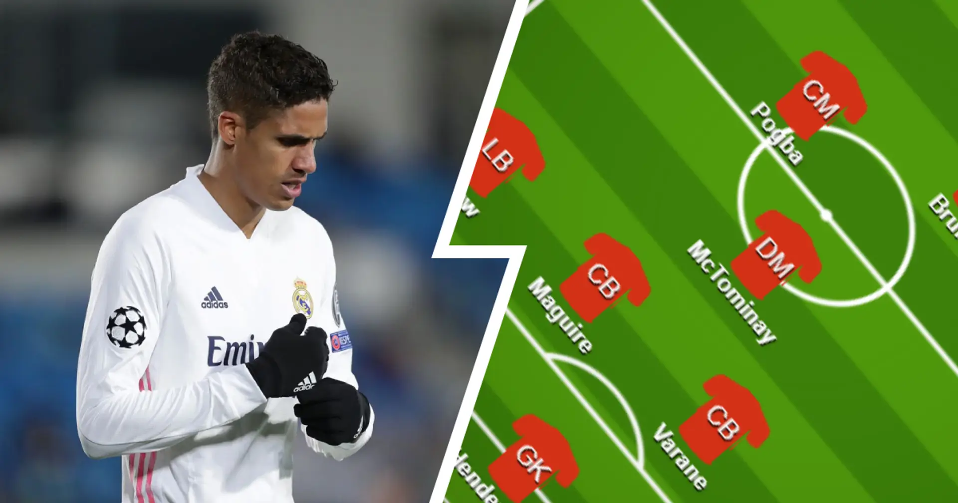 Straight swap for Lindelof or brand new formation? 3 ways Man United could line up with Varane