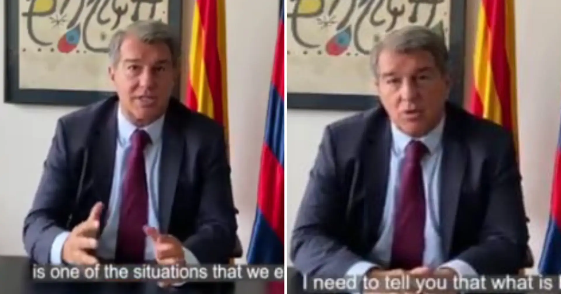 'We will fix it': President Laporta sends message of encouragement to Barcelona fans after Bayern defeat