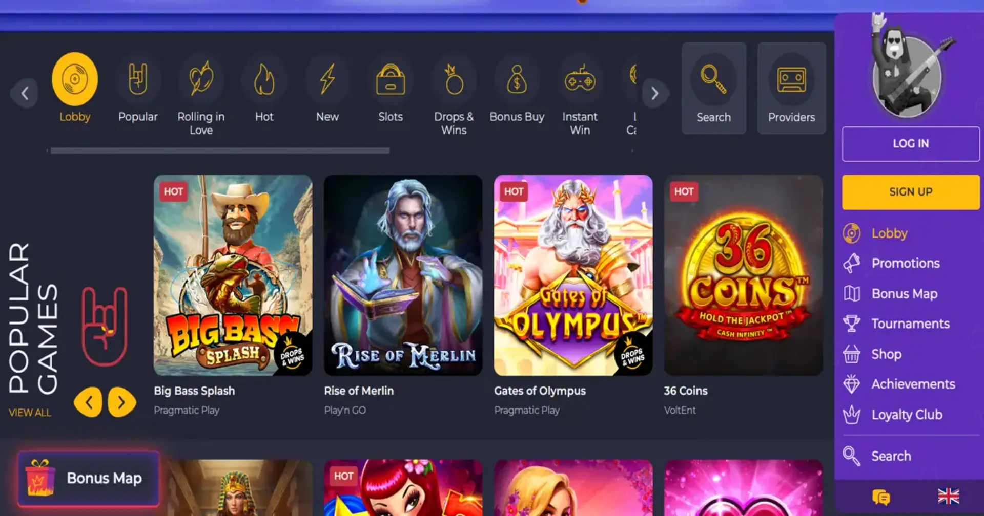All slots casino bonus code