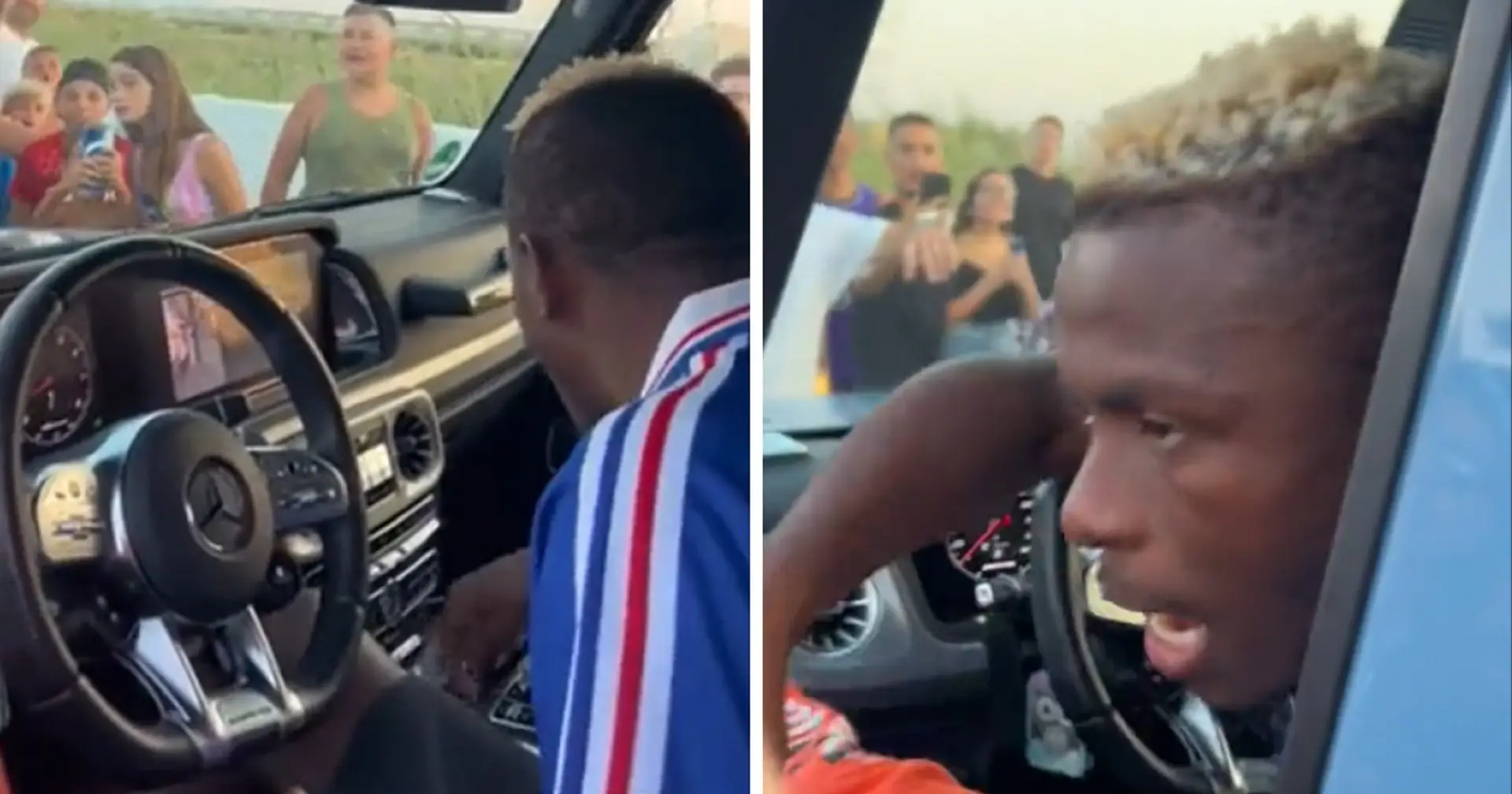 Victor Osimhen reacts angrily to Napoli fans blocking his car for autographs