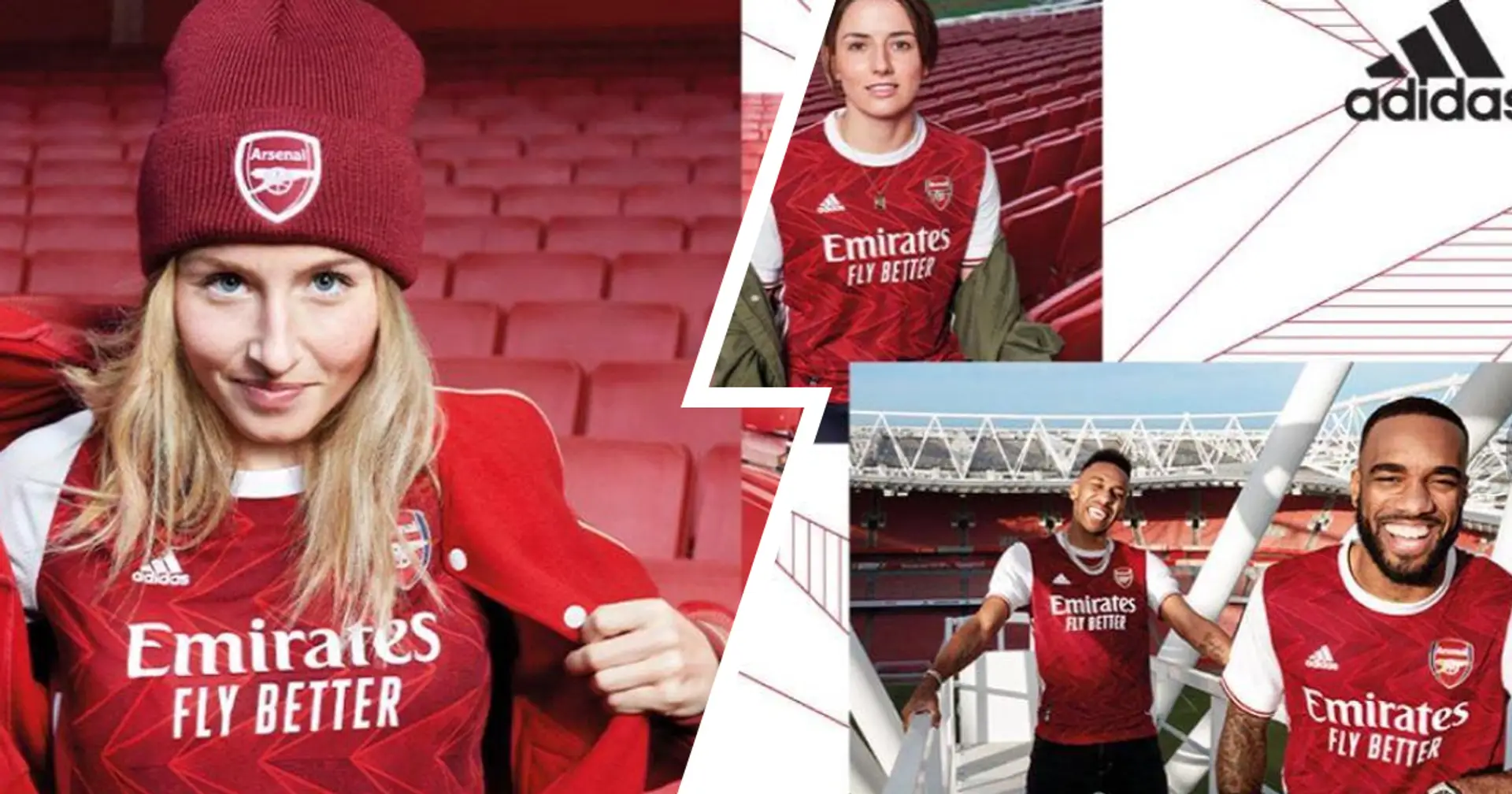 First pictures of Arsenal players, including Aubameyang, in next season's home shirt leaked