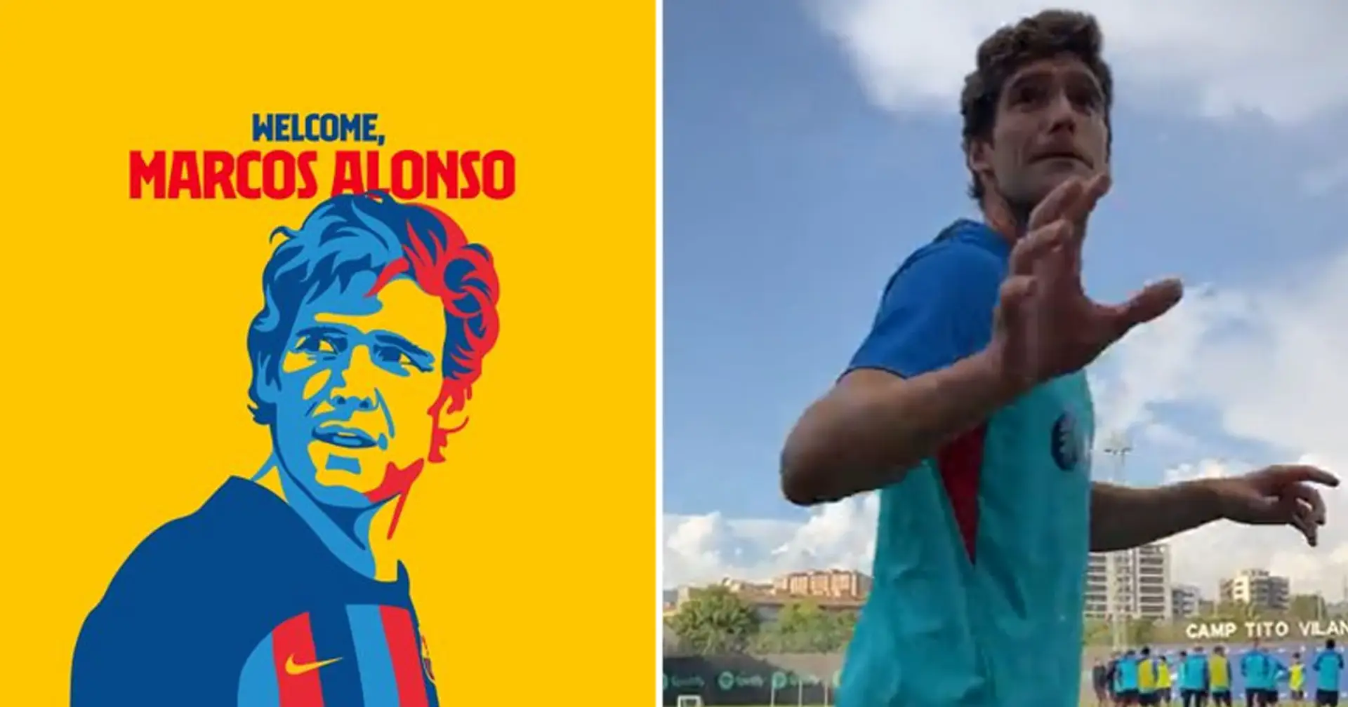 El Barça desvela los detalles del traspaso de Marcos Alonso, jugador inscrito oficialmente