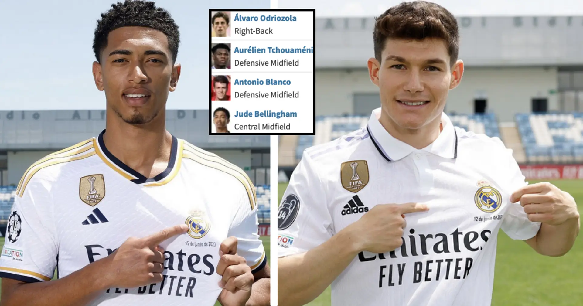 6 joueurs arrivants, 4 sortants : l'équipe complète de 25 joueurs du Real au 1er juillet après l'expiration des contrats