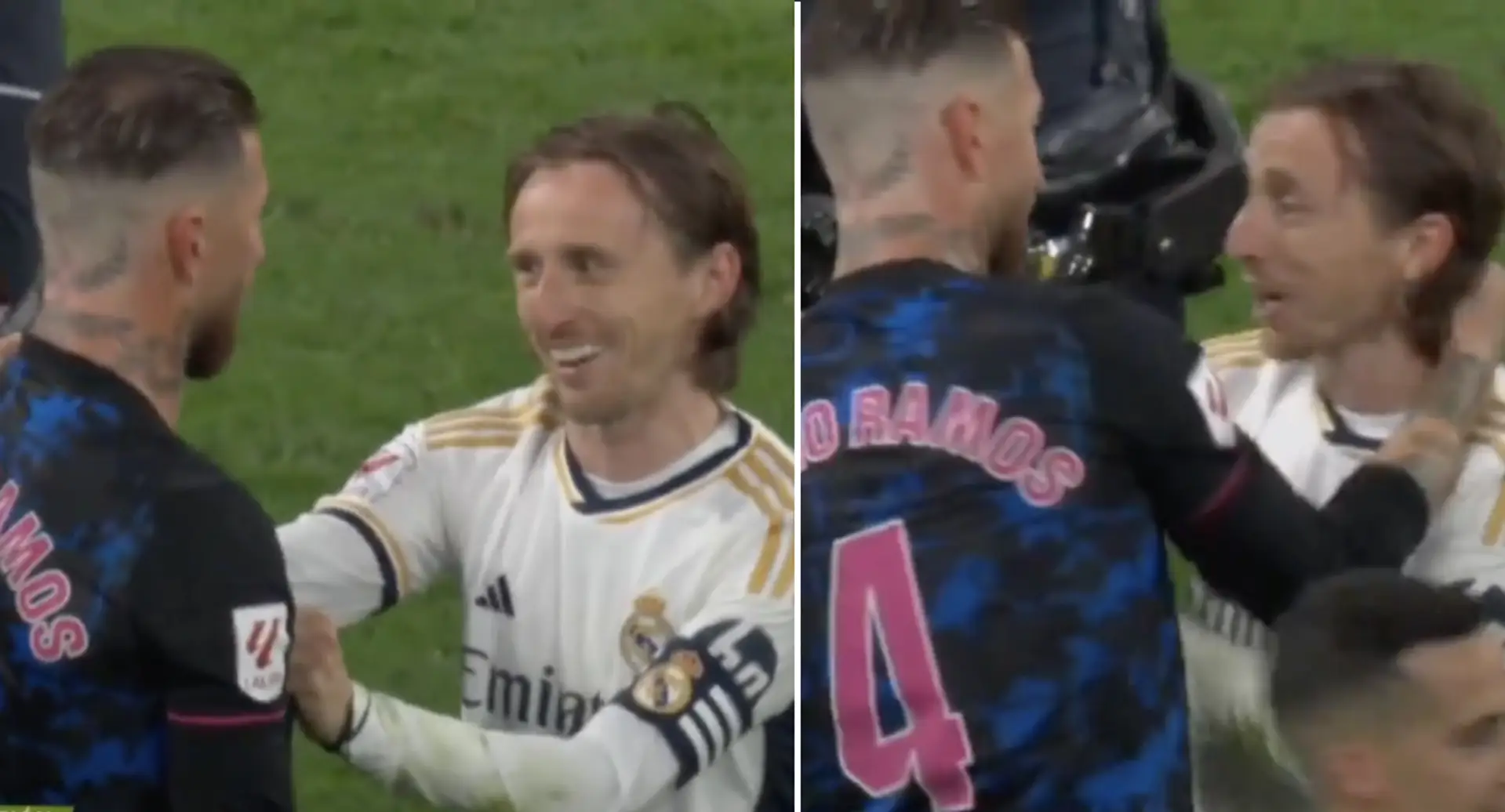 'He's my brother': Luka Modric and Sergio Ramos' heartwarming reunion at Bernabeu will make you tear