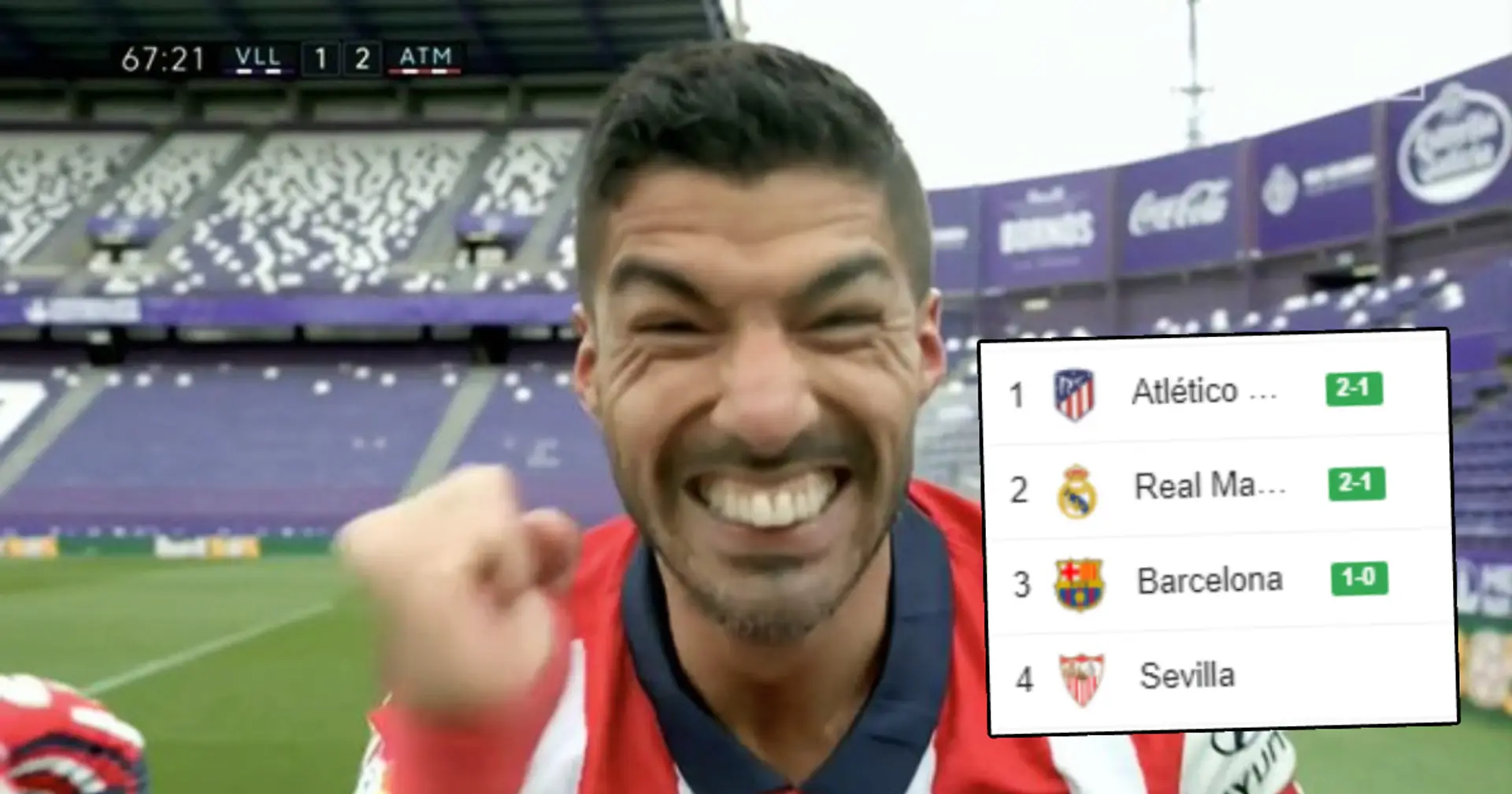 Atletico win La Liga, Suarez scores and becomes MotM in decisive win