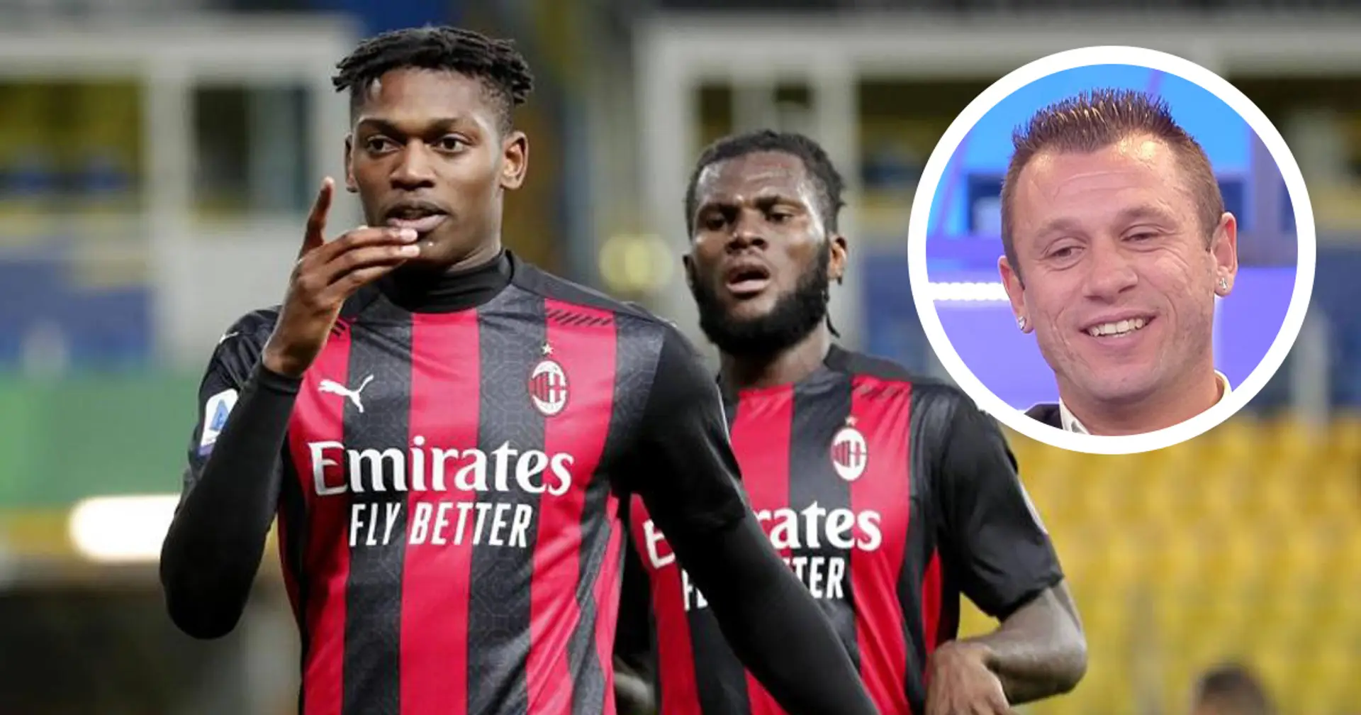 "Il Milan sta emozionando, anche senza fenomeni continuano ad essere squadra": Cassano loda i rossoneri