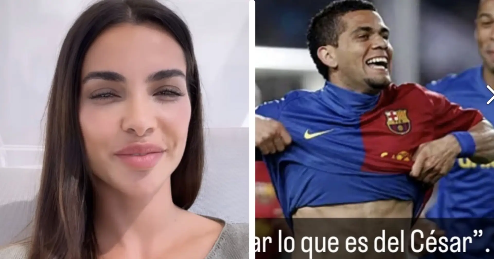 La ex esposa de Dani Alves reacciona ante el hecho de que el Barça devuelva el estatus de leyenda al brasileño con una cita bíblica