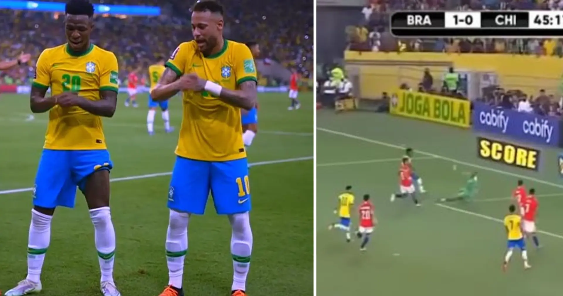 Repéré: Vinicius exécute une danse brésilienne après avoir marqué son premier but en sélection