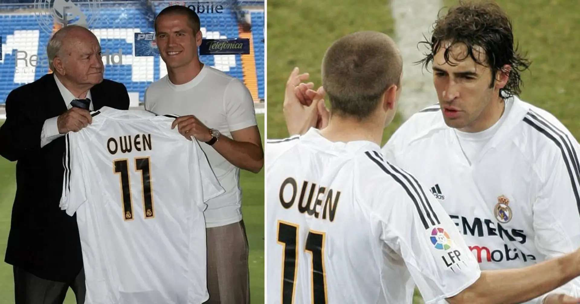 'I will knock them out!': Owen reveals cocky plan for Raul and Ronaldo when he joined Real Madrid