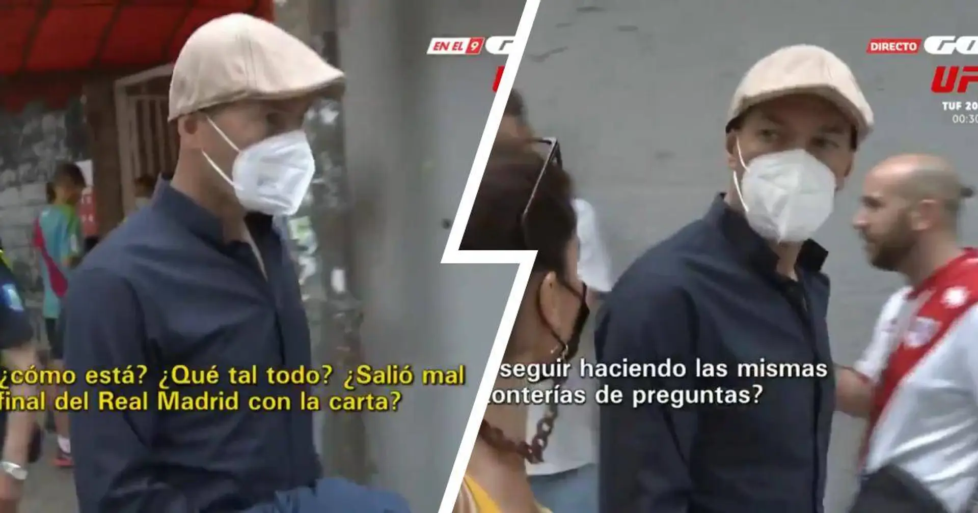 Zidane attacca un giornalista: "Il tuo lavoro è una vergogna! Vieni a parlare senza le telecamere" 