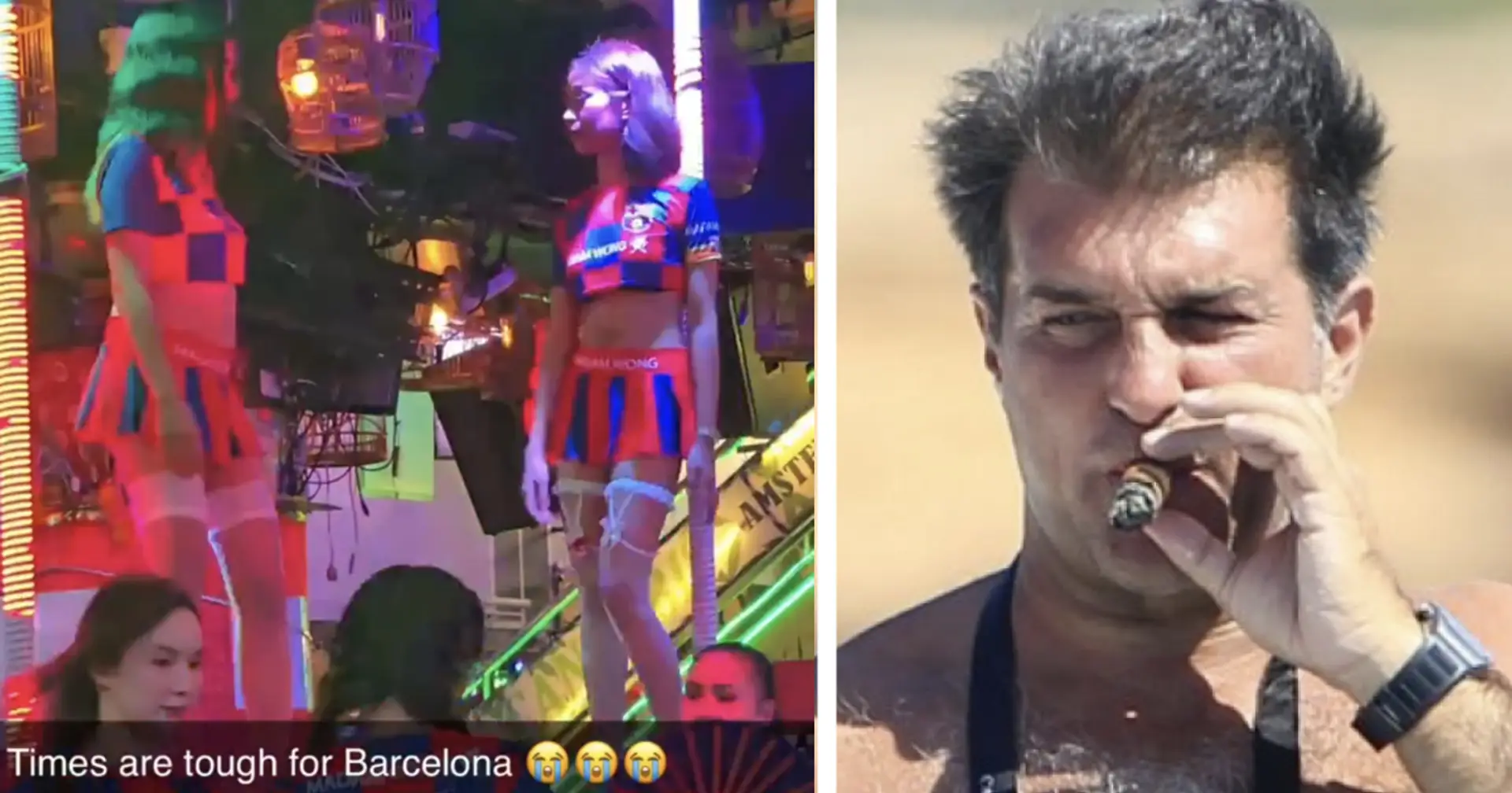'Nuovi acquisti di Laporta': il video con spogliarelliste tailandesi vestite con finti abiti del Barça è virale