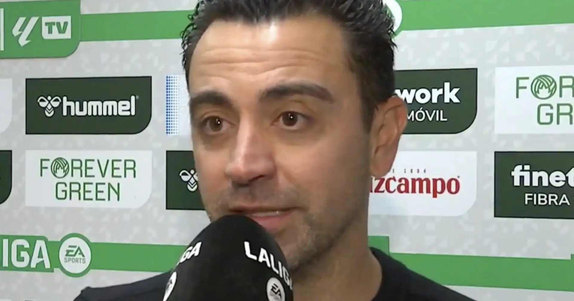 "Nous avons arrêté de le faire": Xavi cite la principale raison de l'avance du Barça contre le Betis