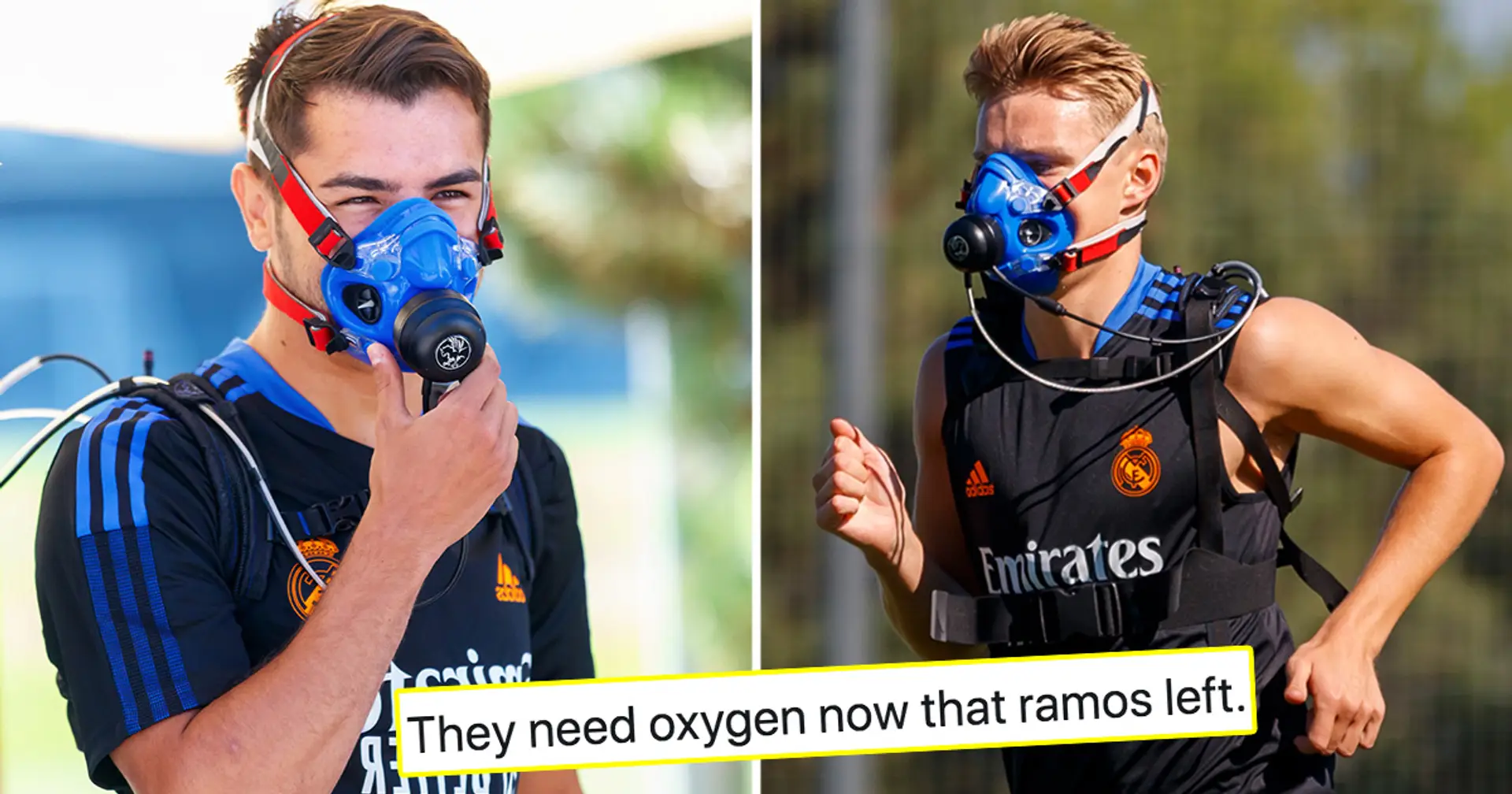 Des joueurs du Real Madrid vus s'entraîner avec des masques spéciaux - pour  quoi faire ? Explication - Football