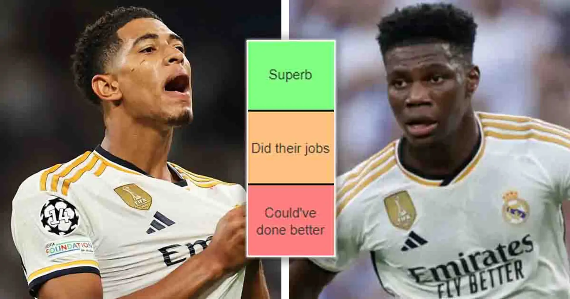 4 players superb, 3 could've done better: Real Madrid players performance tier list for Union Berlin win