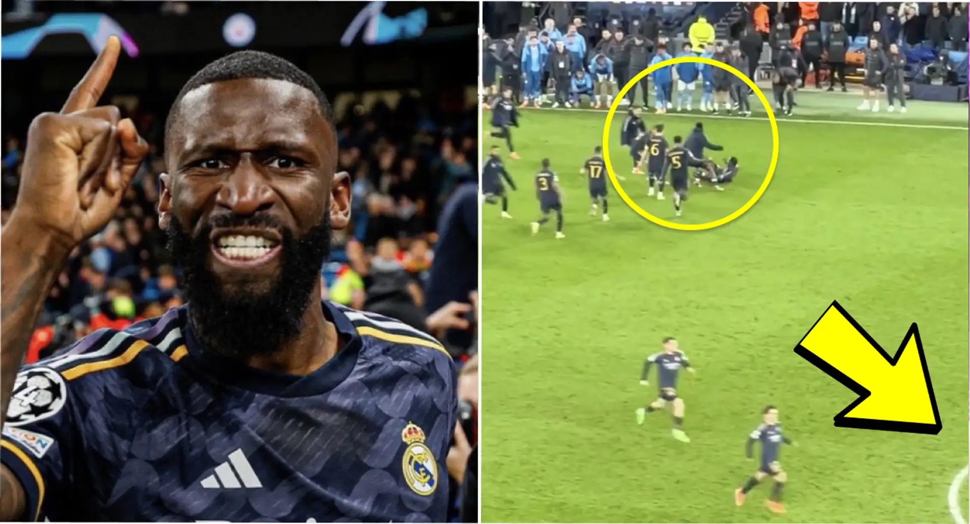 La première chose que les joueurs du Real Madrid ont faite après le penalty de Rudiger contre Man City – Filmée