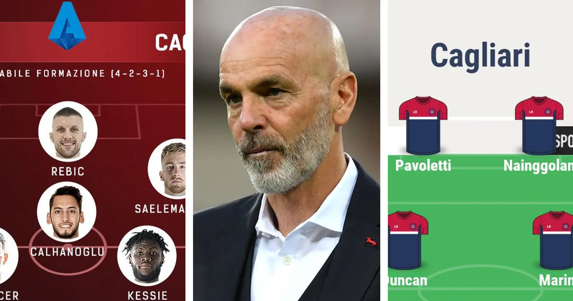 Il possibile XI del Milan vs l'XI del Cagliari: ecco quale giocatore può fare la differenza 