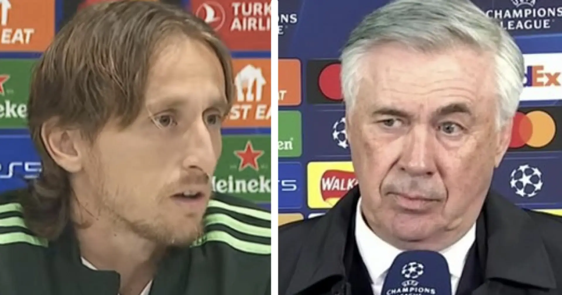 Luka Modric "informiert" Carlo Ancelotti über seine Zukunftspläne