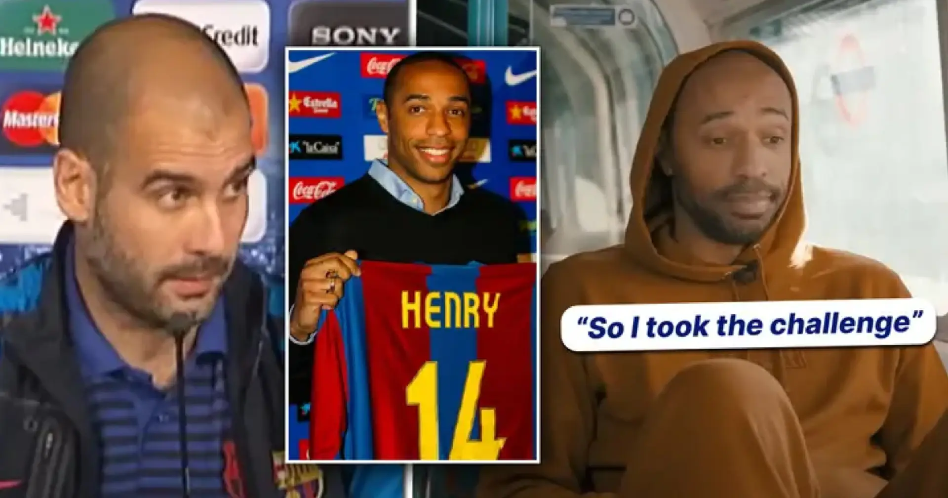 Erinnerung an den unfreundlichen Barça-Empfang von Pep Guardiola gegenüber Arsenals bestem Spieler Thierry Henry 