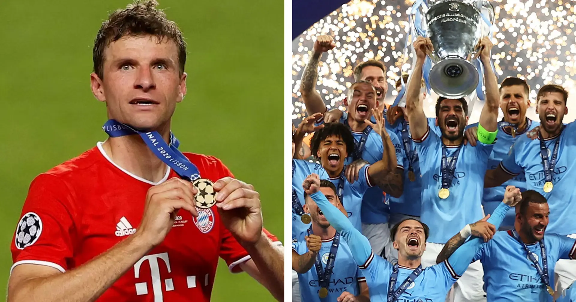 Nur 13 Spieler in Geschichte gewannen zweimal das Triple - fünf davon spielten für Bayern