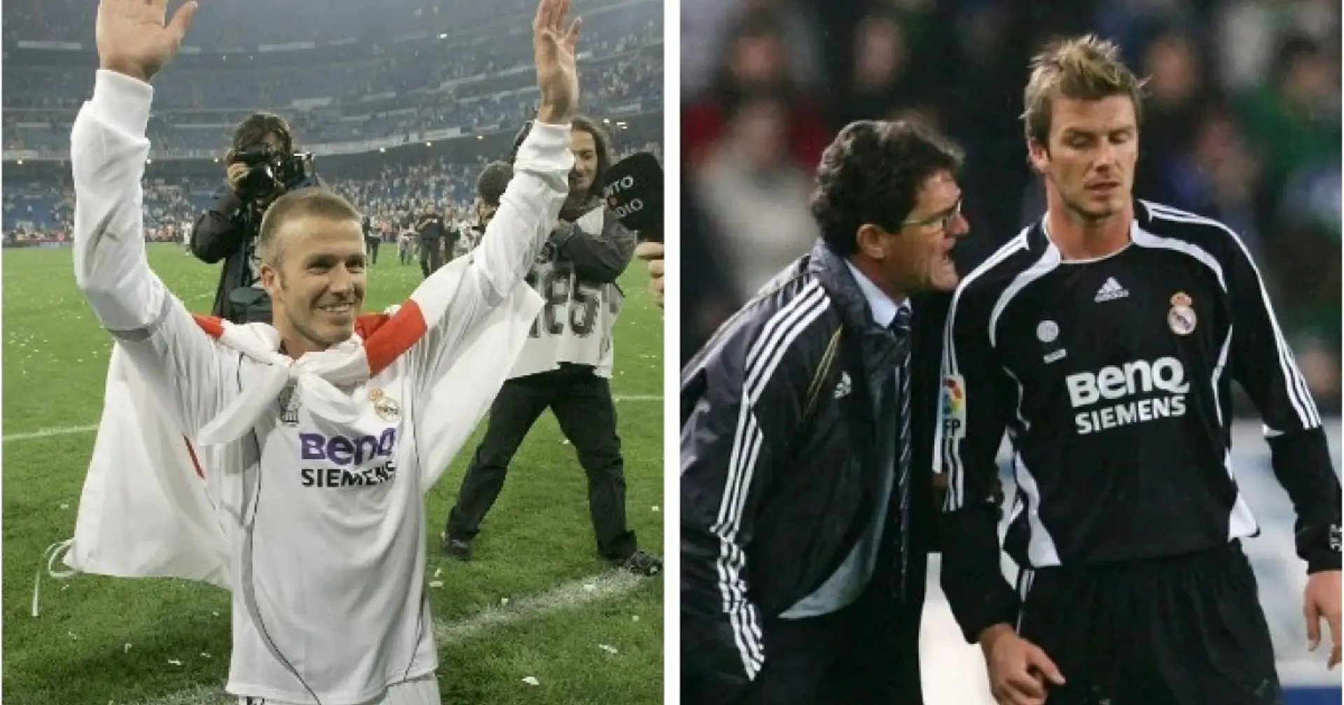 "Du wirst nie wieder für Real Madrid spielen": Fabio Capello beendete David Beckhams Karriere in Spanien auf harte Weise