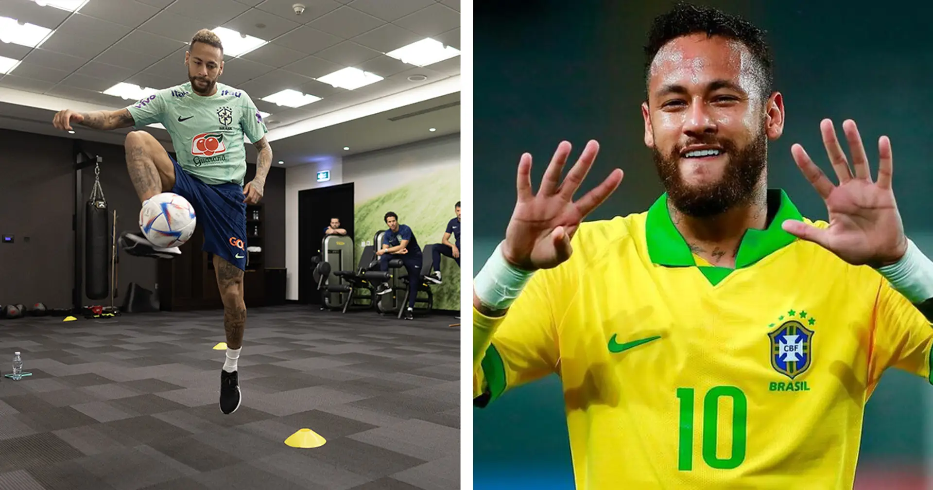 Bonne nouvelle: Neymar s'est entraîné en salle mais avec ballon