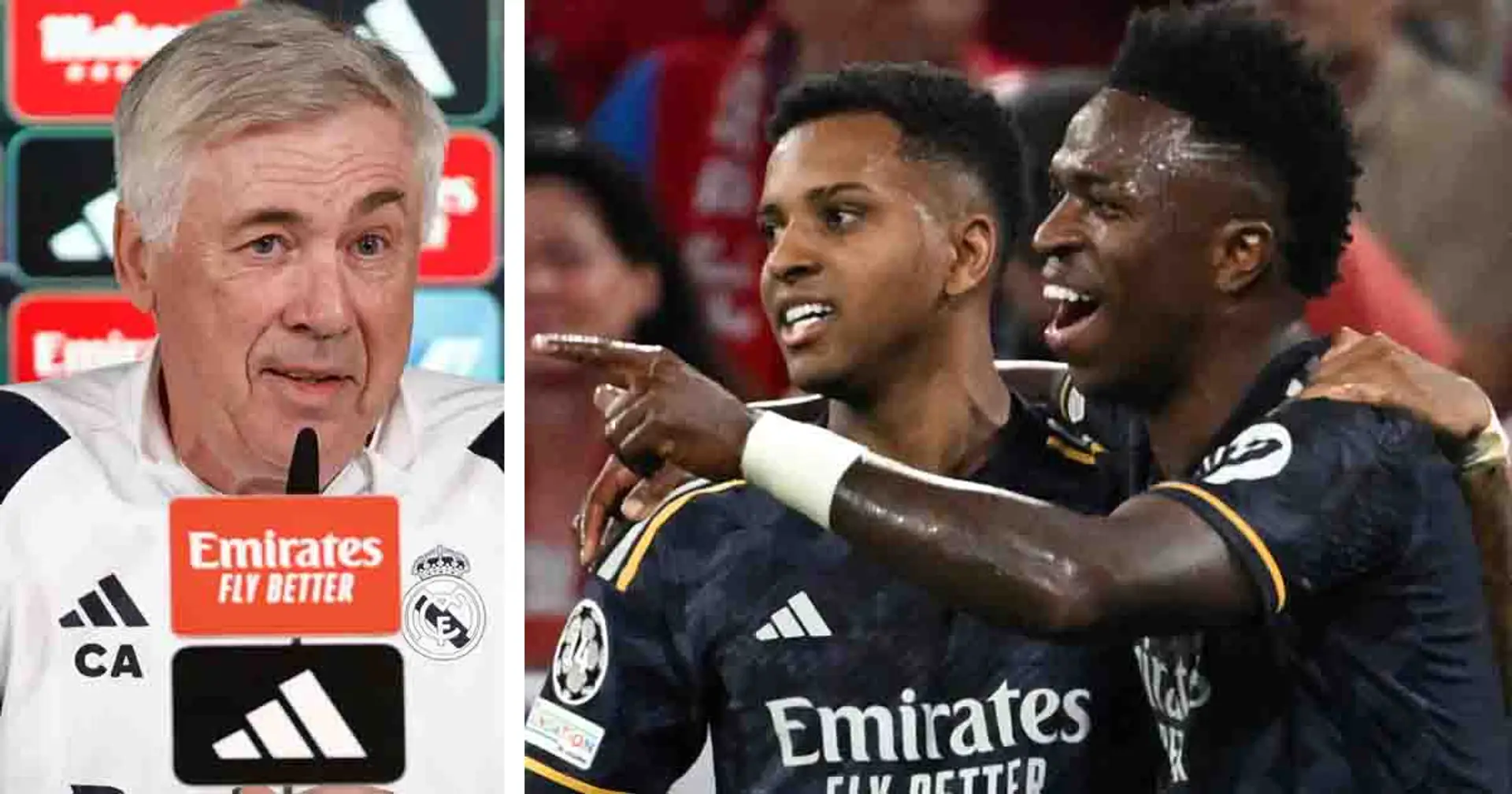 'Placing Rodrygo on the left is not defensive': Ancelotti explains recent changes to Real Madrid's frontline