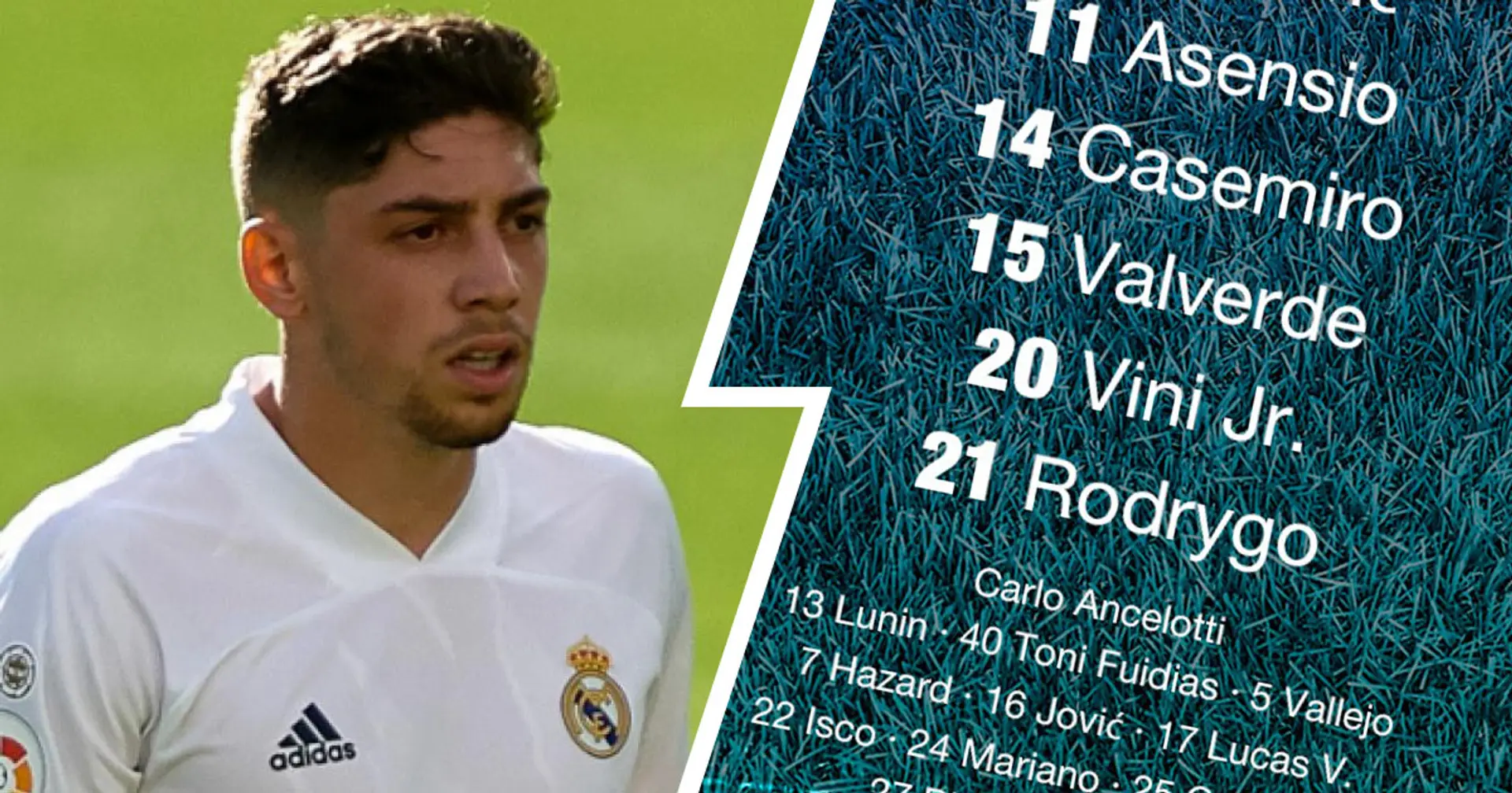 OFFICIAL: Valverde at right-back as Real Madrid XI vs Villarreal unveiled