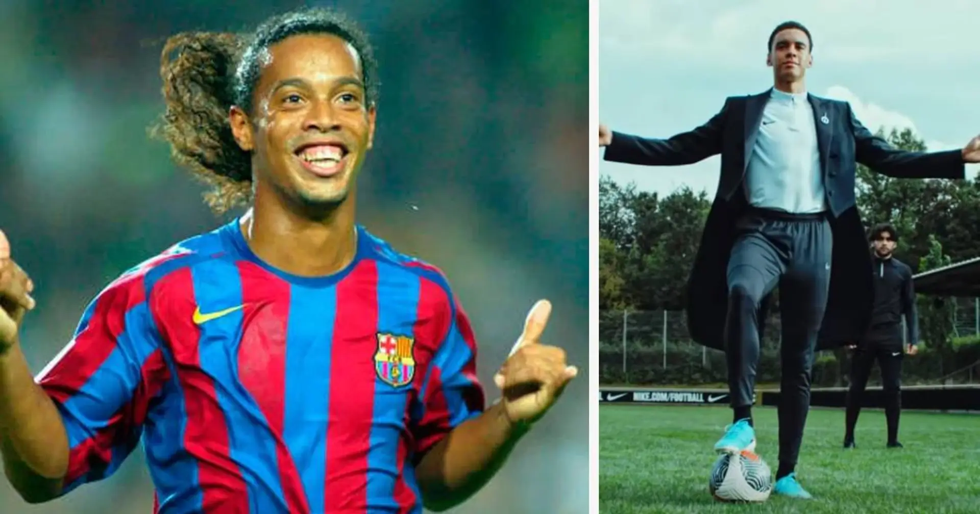 Musiala wird zum Nike-Werbegesicht und trägt selbige Schuhe wie sein Idol Ronaldinho