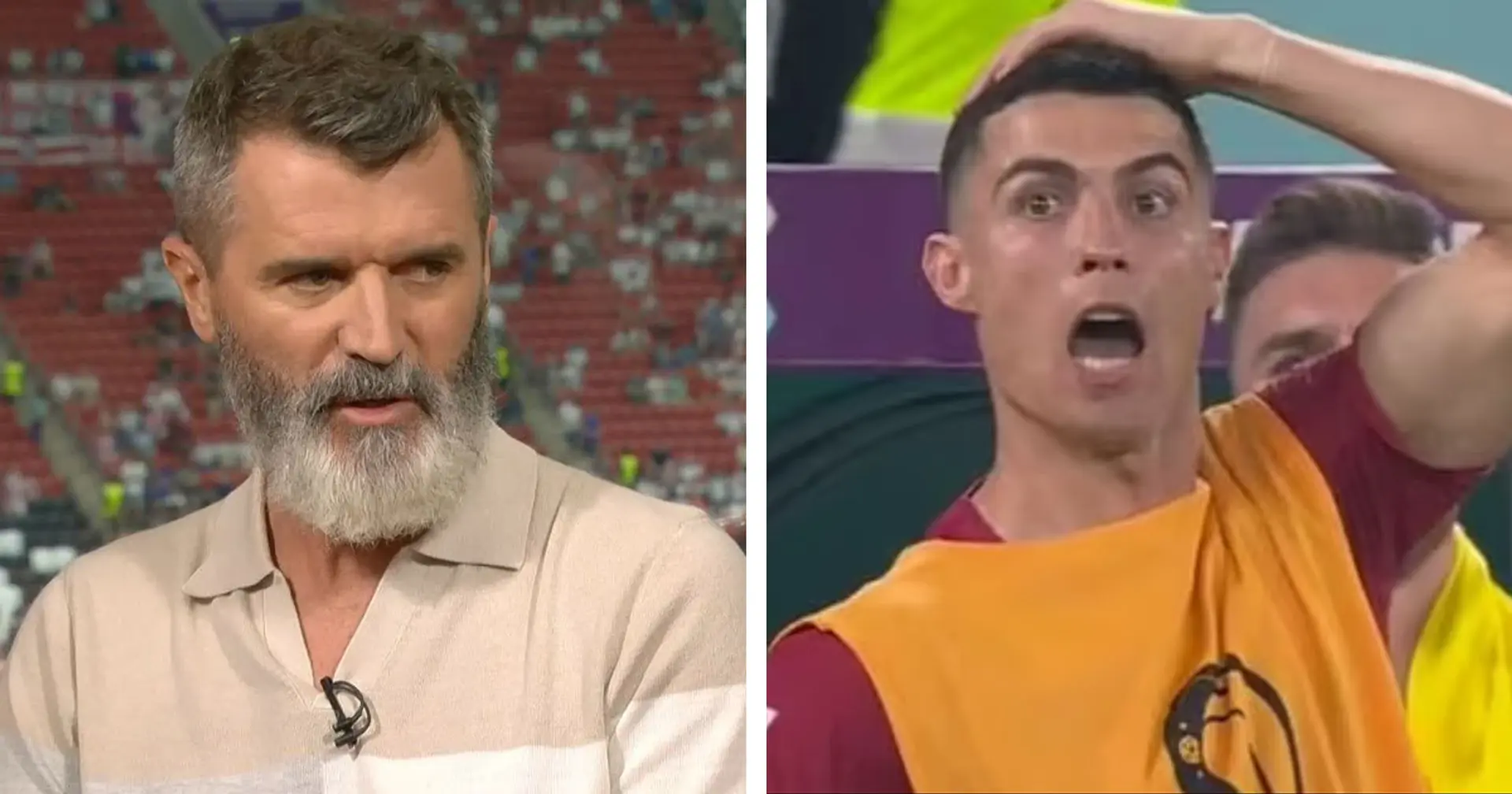 'He's had a call that Newcastle are in for him': Roy Keane reacts to Ronaldo's meme-like shocked face vs Ghana