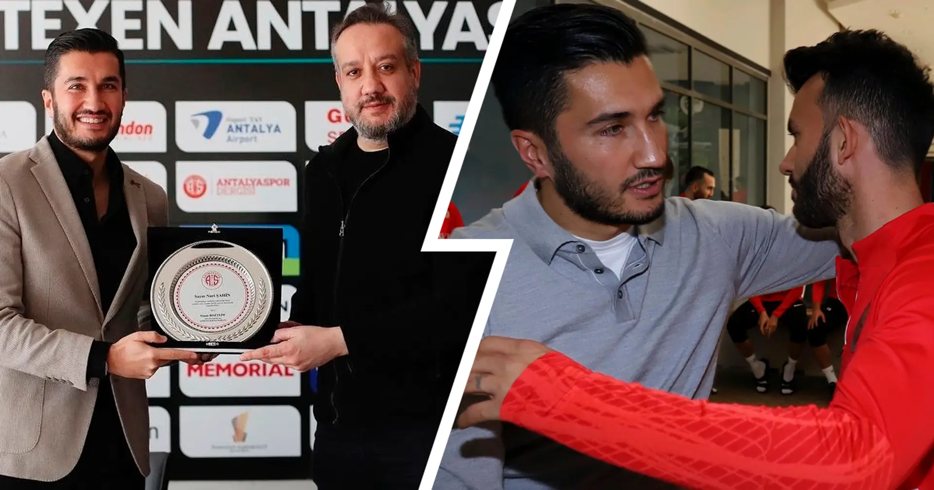Schöne Geste: Nuri Sahin wurde von seinem Verein Antalyaspor offiziell verabschiedet