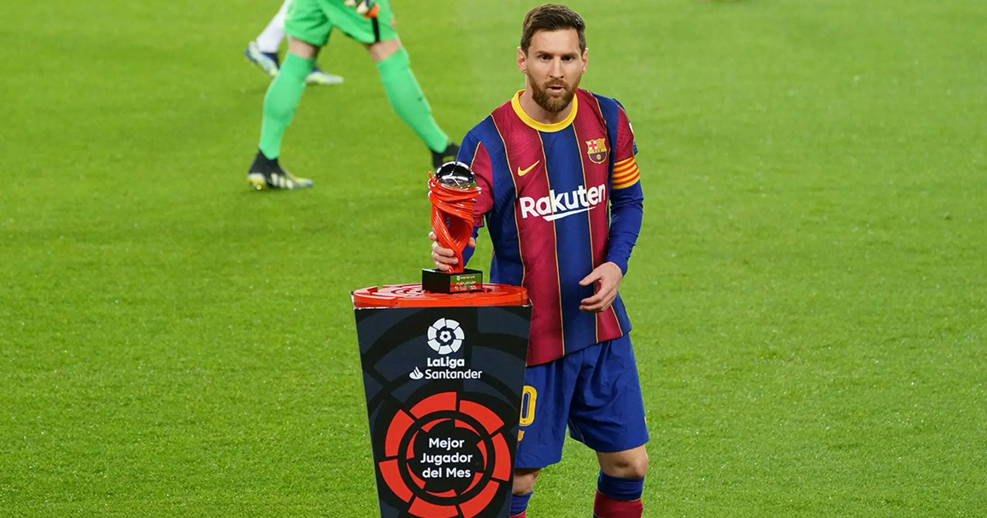 Messi celebró con un doblete el premio al mejor jugador de LaLiga en febrero