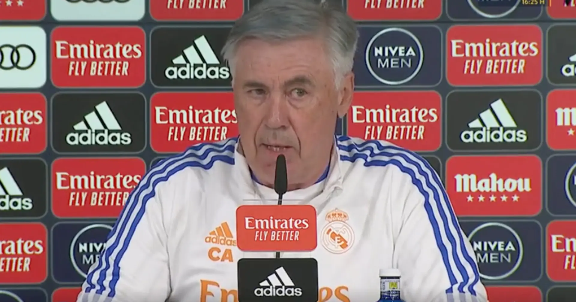 Ancelotti names one player he'd like to give more game time to