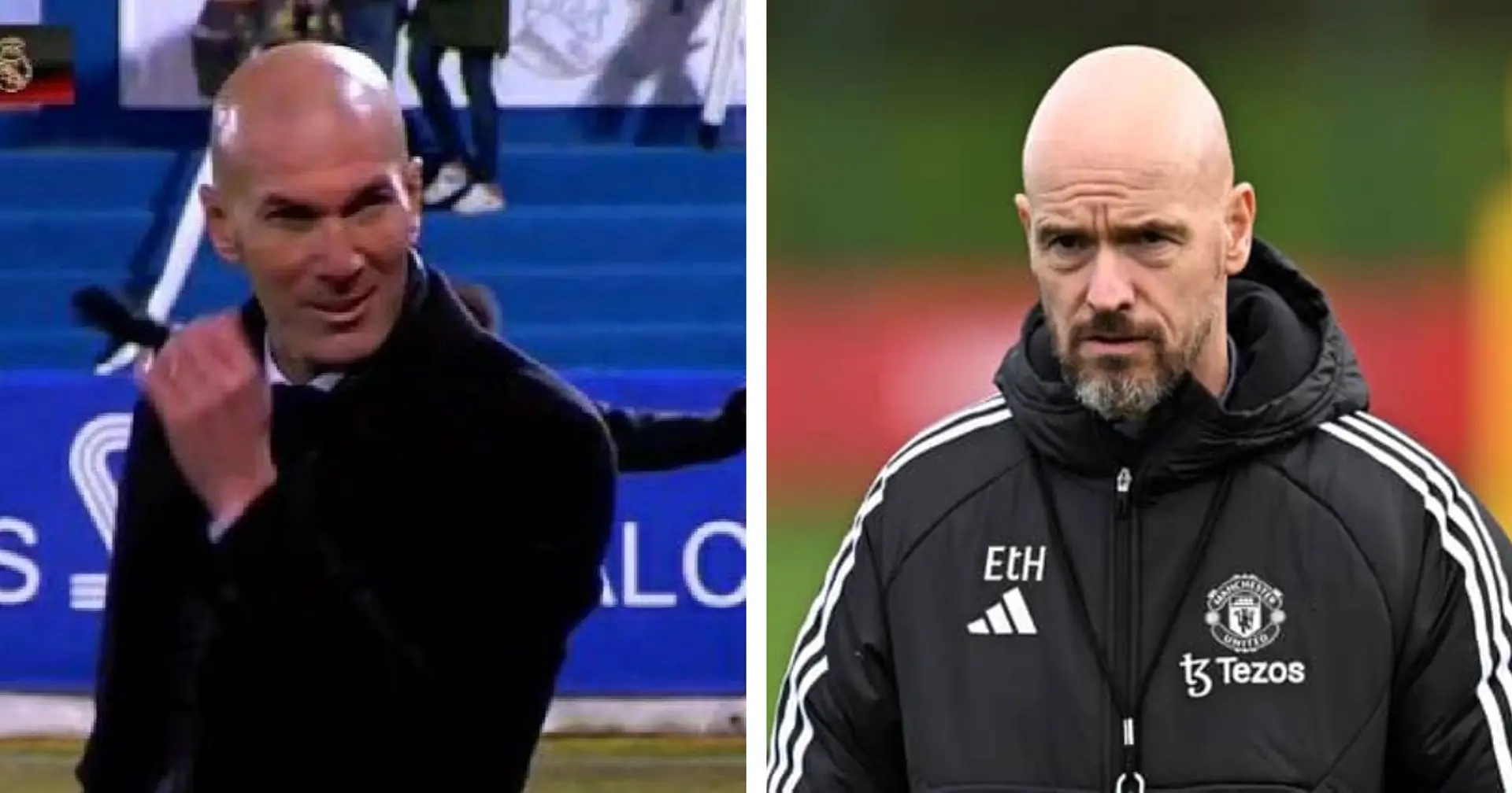 Zidane's stance on potentially replacing Ten Hag at Man United revealed 