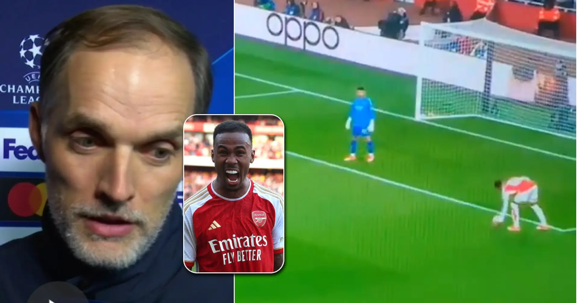 'We feel angry': Tuchel fumes at referee for denying penalty after Gabriel's strange handball in Arsenal's box