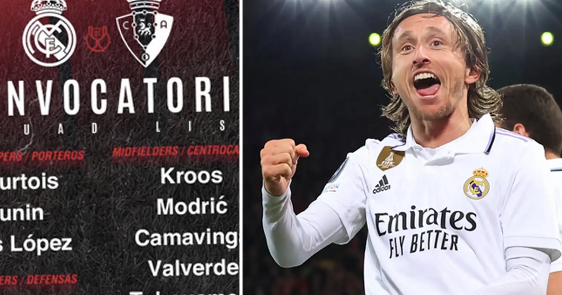 Modric regresa: Ancelotti convoca a 24 jugadores para la final de la Copa del Rey