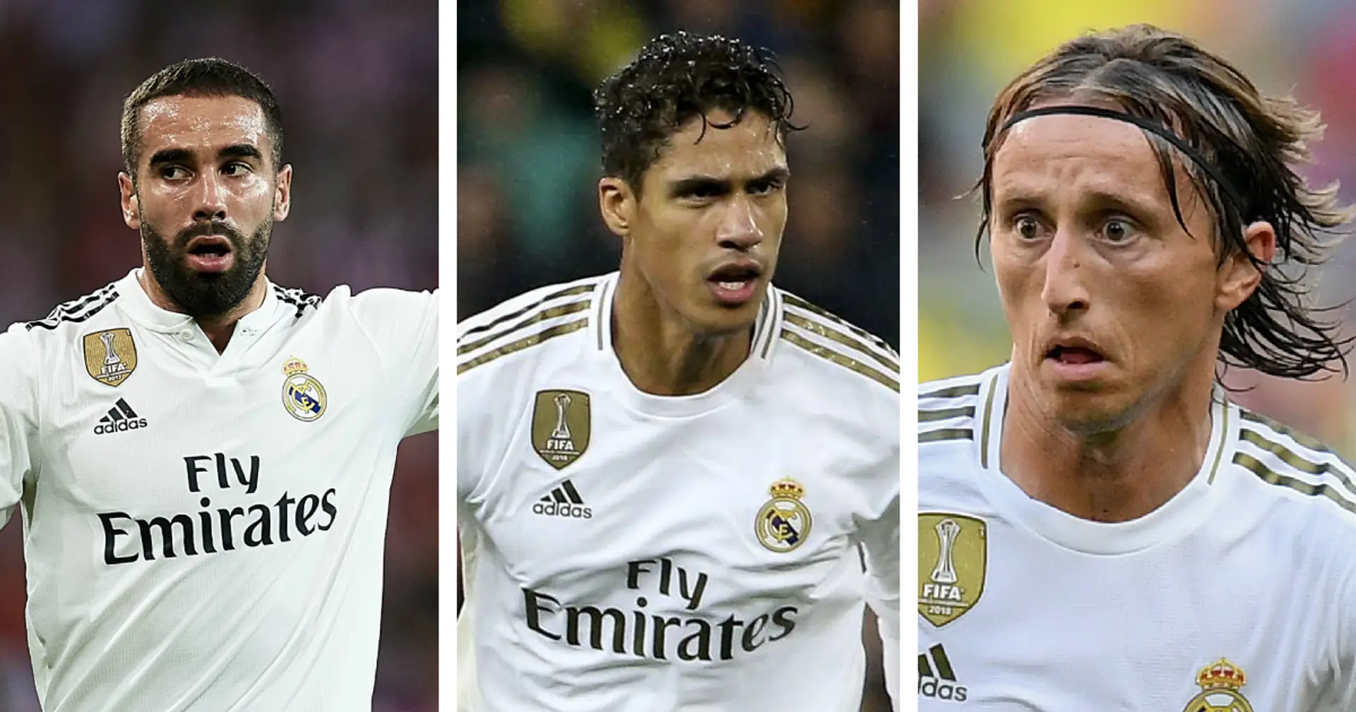 Varane, Carvajal and 8 more players whose contracts expire in less than 24 months